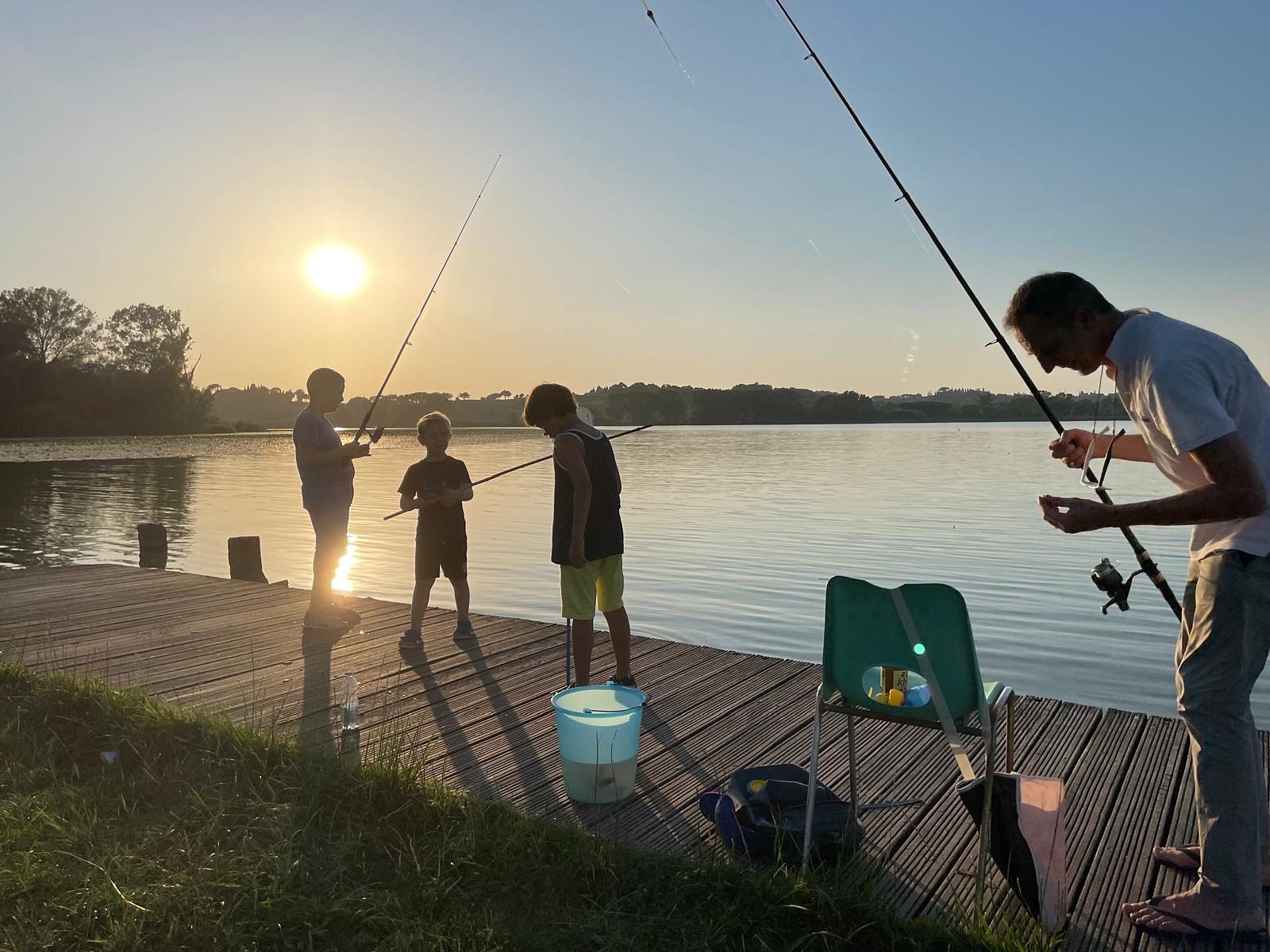 A pesca sul Lago di Chiusi